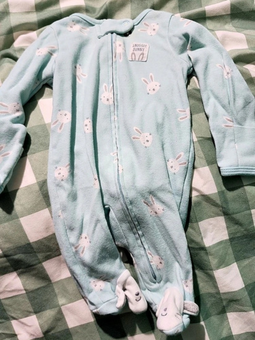 Just One You Baby Footie Blue & Pink Like New